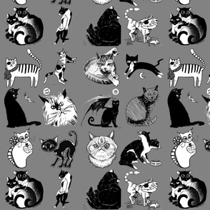 Cats of Insider Art - gray