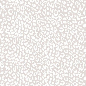 8" Grey and White Cheetah Print