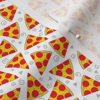 tiny pepperoni pizza slices