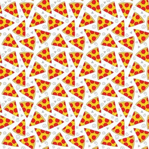 tiny pepperoni pizza slices