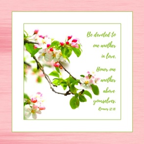 006 Devoted to one another, apple blossom - front