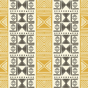 Ethnic Yellow Mudcloth