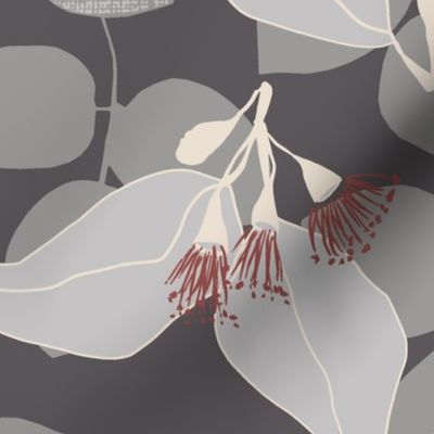 Australian Eucalyptus Gum Blossoms Red Iron Oxide by Erin Kendal