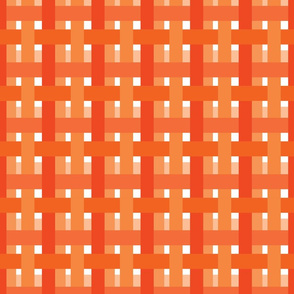 Crossbarred Plaid-Orange Summer-Citrus Summer Palette