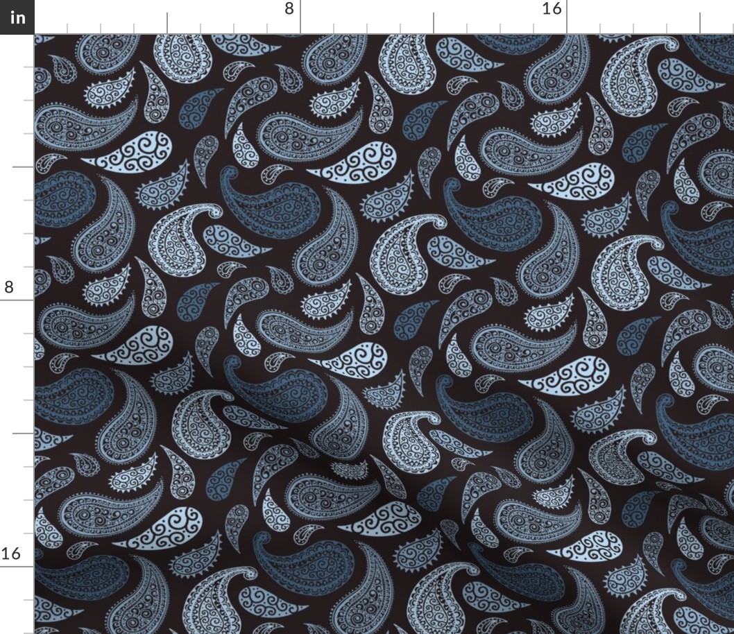 Paisley Dark Blue