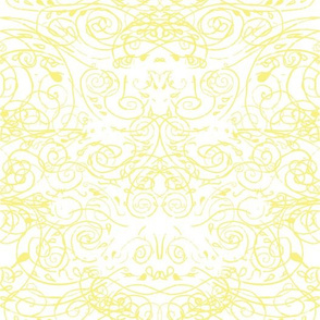 Pastel Life Boho Yellow Swirls 