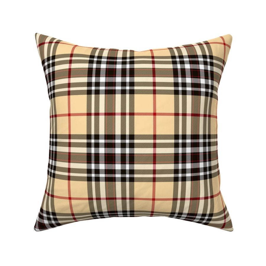 Southdown tartan - 6" custom pale gold/brown