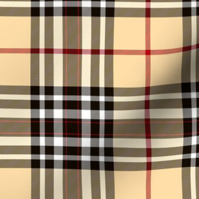 Southdown tartan - 6" custom pale gold/brown