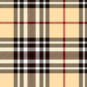 Southdown tartan - 6" custom pale gold/brown