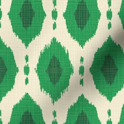 Kelly Green Ikat