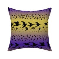 caw caw - purple and yellow