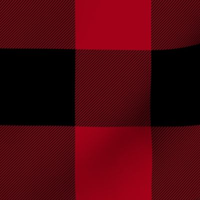 Rob Roy MacGregor Tartan / Buffalo Plaid, 3" squares,  c. 1704, crimson red