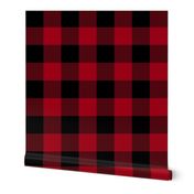 Rob Roy MacGregor Tartan / Buffalo Plaid, 3" squares,  c. 1704, crimson red