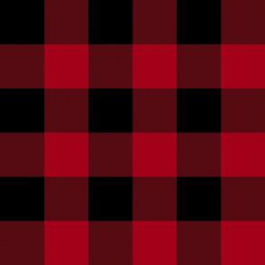 Rob Roy MacGregor Tartan / Buffalo Plaid, 3" squares,  c. 1704, crimson red