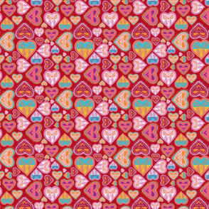 swedish Dance hearts red