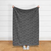 Japanese Ocean Waves in Charcoal Grey | Block print pattern, Japanese waves Seigaiha pattern in dark gray.