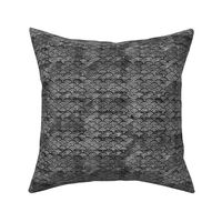 Japanese Ocean Waves in Charcoal Grey | Block print pattern, Japanese waves Seigaiha pattern in dark gray.