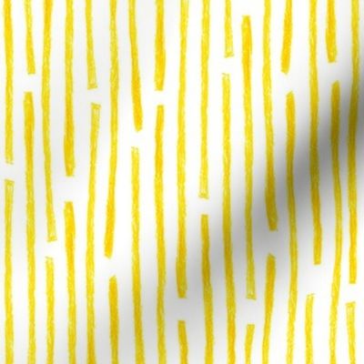 crayon vertical stripes in yellow