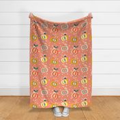 simply happy apples geometric // warm rose // large scale