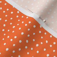tangerine orange scatter dots- fall scatter polka dots - LAD20