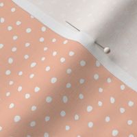 peach scatter dots - fall scatter polka dots - LAD20