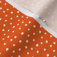 carrot orange scatter dots- fall scatter polka dots - LAD20