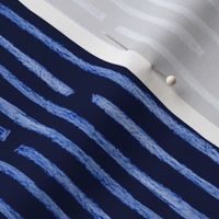 batik vertical stripes - royal blue