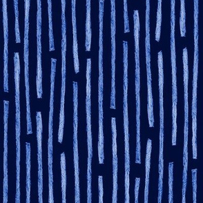 batik vertical stripes - royal blue