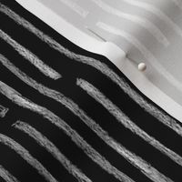 batik vertical stripes - white on black
