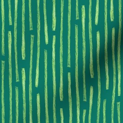 batik vertical stripes in serene green