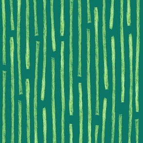 batik vertical stripes in serene green