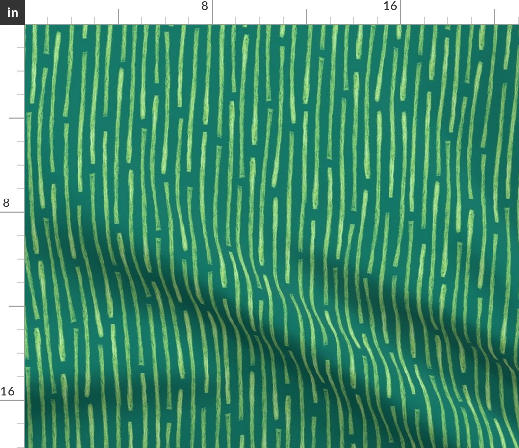 batik vertical stripes in serene green