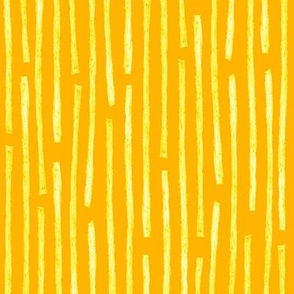 batik vertical stripes - yellow and gold