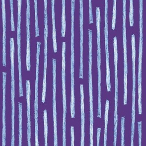 batik vertical stripes - purple and blue