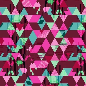 Kaleidoscope of triangles-PINK2