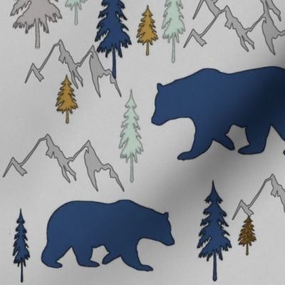 Bears Mountains Forest New Sketch