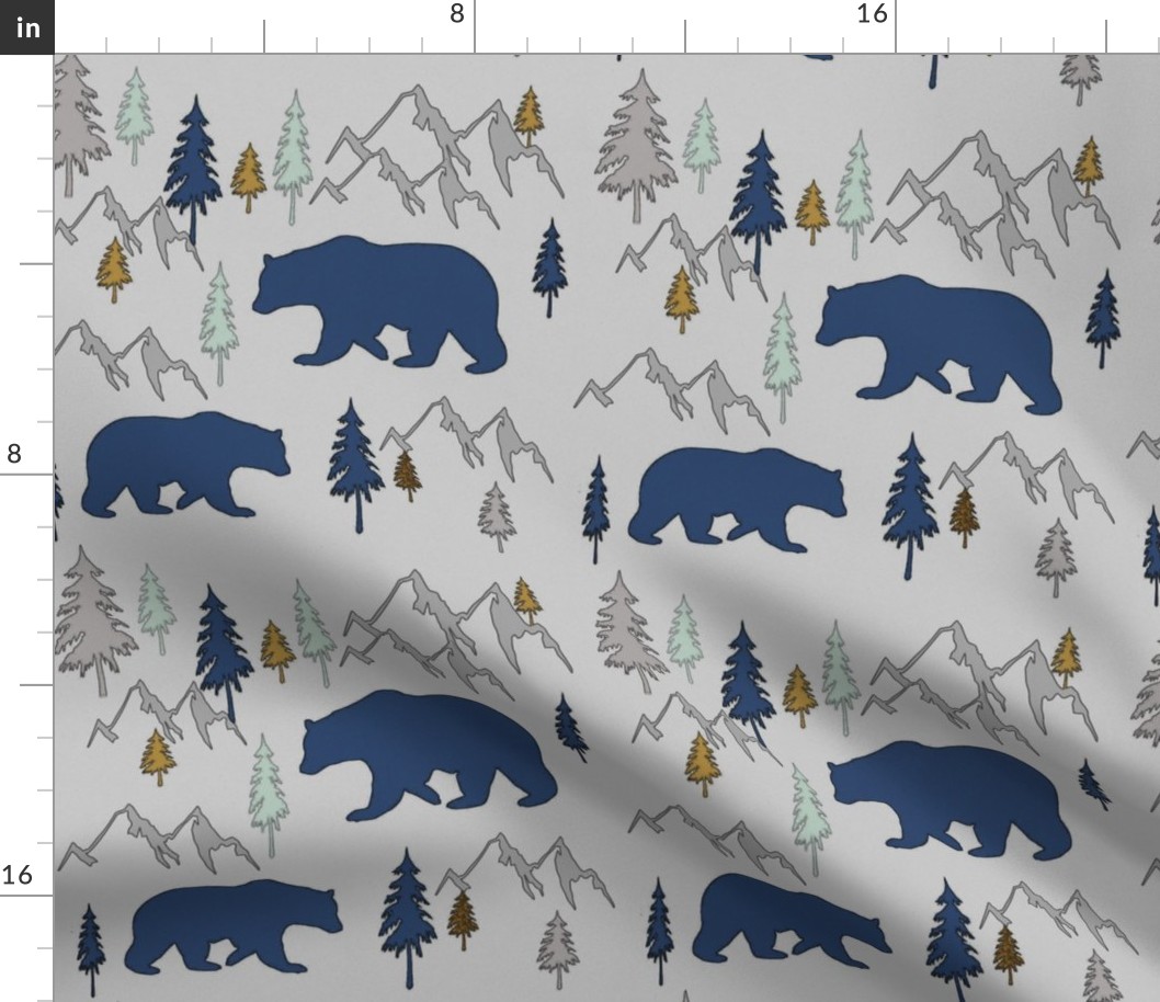 Bears Mountains Forest New Sketch