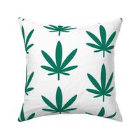 Green Cannabis Leaf Large