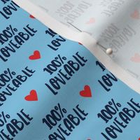 (3/4" scale) 100% loveable - blue - C20BS