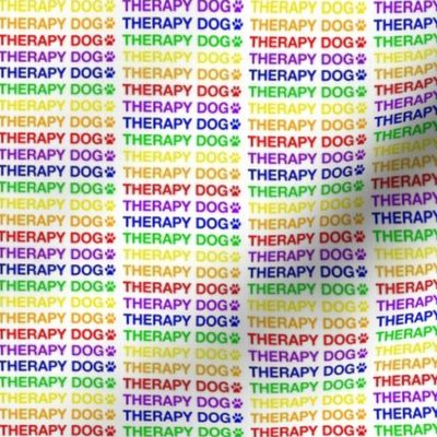 Rainbow Therapy Dog