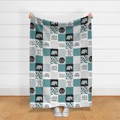 Momlife//Coffee//Dragonfly - Wholecloth Cheater Quilt