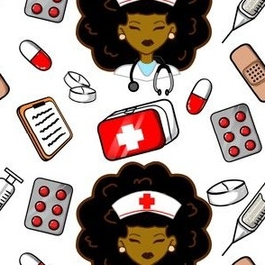 Black Women Doctor Medium 