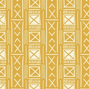 African Mustard Mudcloth