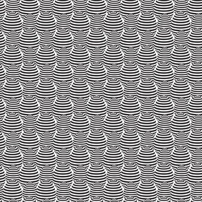 Eggs with lines seamless pattern