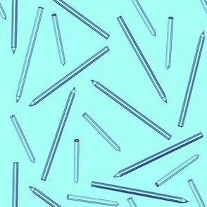 Seamless pattern with pencils_Vector illustration-01