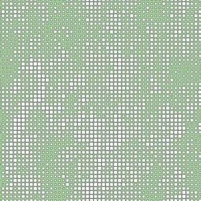 Green and wite abstract vector background with random size squares