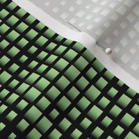 Green mosaic with squares