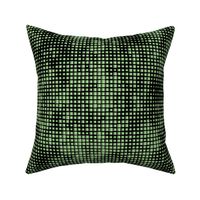 Green mosaic with squares