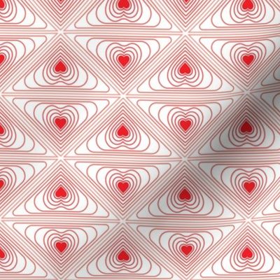 Red hearts and lines