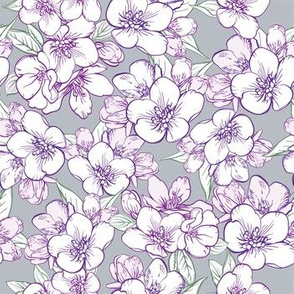 seamless pattern with sakura